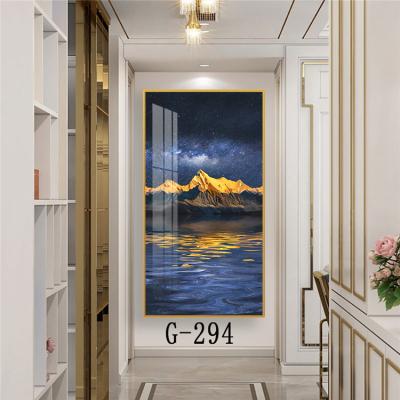 China New Modern Craft 3D Crystal Porcelain Painting Diamond Wall Painting Decorations For Modern Home for sale