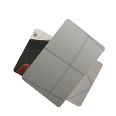 China Dual Side Waterproof/Waterproof Mirror 0.9mm PVC Credit Card Protector Blocker 13.56Mhz RFID NFC Shield Signal Blocking RFID Card for sale