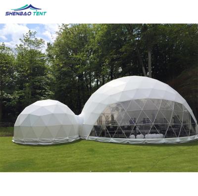 China Geodesic Dome Tent Stable Structure 10m Luxury Linked Dome Camping Tent For Sale for sale