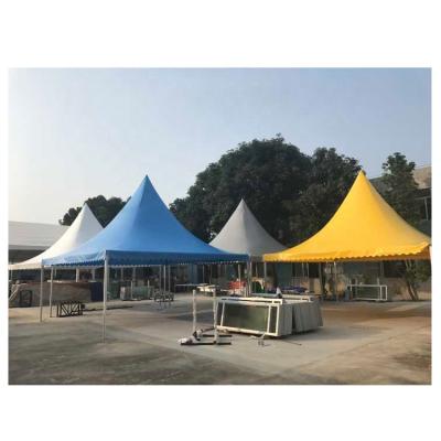 China Stable Aluminum Structure 3x3 4x4 5x5 6x6m PVC Gazebo Summit Pagoda Tent in Guangzhou China for sale