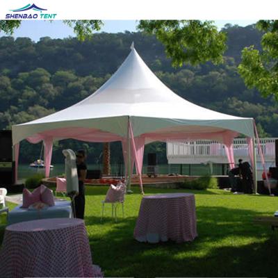 China Stable Structure Romantic Outdoor Exhibition PVC Event Trade Show Pagoda Tent For Party for sale