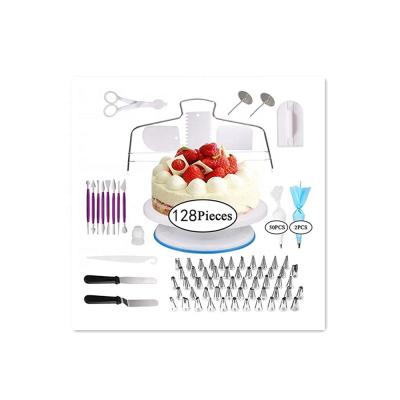 China 2019 Hot Sales Viable Cake Decorating Consumables Batch / Cake Decorating Turntable With Cake Turntable Set for sale