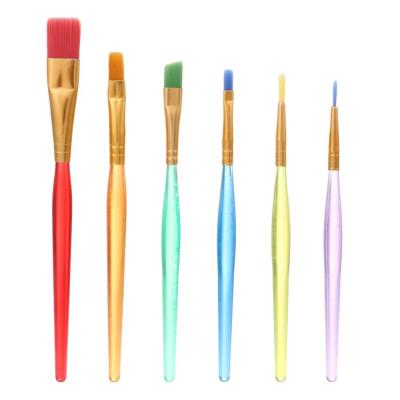 China Viable 6pcs DIY Baking Tool Brushes Icing Cake Decorating Paint Brushes Fondant Craft Bakeware Cake Tools for sale