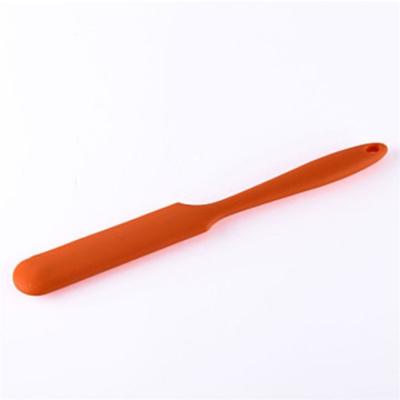 China Tool Milk Butter Jam Knife Spatula Silicone Viable Cooking Mixing Scraper With Long Thickened Shaving Head for sale