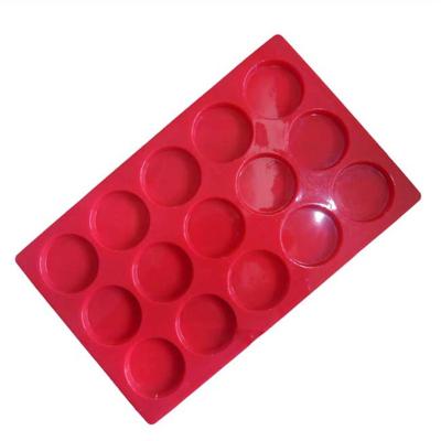 China Disposable Factory Personalized Custom15 Cavity Prepared Silicone Round Cake Mold for sale