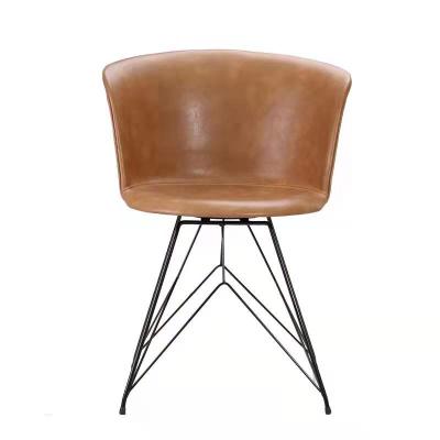 China Modern Style Plastic Covered Chair Office Leather Dining Chair for sale