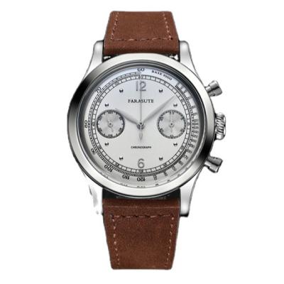 China OEM Logo FARASUTE Day/Date Brand Luxury Leather Mechanical Wrist Watches Custom Waterproof Men's Wrist Fashion Mechanical Watch for sale