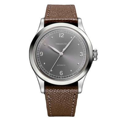 China FARASUTE day/date brand 2021 custom logo mechanical leather wristwatch brand private label waterproof Chinese automatic hot selling i for sale