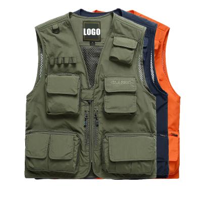 China Outdoor Machining Vest Men Multi-pocket Suit Jacket Machining Jacket Customized Parride Outdoor Photography Vest Fishing Apparel For Man for sale