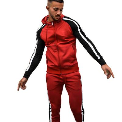 China 2021 Autumn New Men's Sports Suit Fashion Trend Hooded Anti-wrinkle Baseball 2 Piece Sets for sale