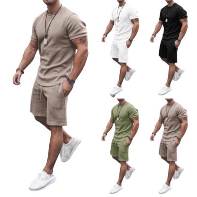 China QUICK DRY men shorts sets 2021 summer clothes mens suit 2 shorts tracksuit men sets two piece short set working for sale