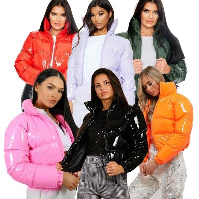 China Puffy Crop Coat Women Waterproof Puffy Bubble Coat Crop Jacket Woman Short Puff Down Coats For Ladies Winter Jacket for sale