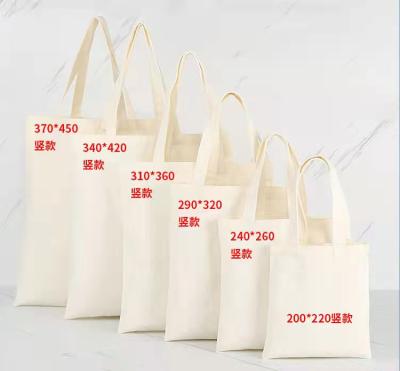 China Wholesale Custom Size Recyclable Cheap Printed Large Recyclable Sack Canvas Shopping Bag Empty Canvas Shopping Bag Cotton Plain Promotional for sale