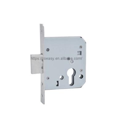 China 201 Stainless Steel ROEASY Small Backwash 55mm Latch Bolt Cylinder Hole Lock Body 55BKSS for sale