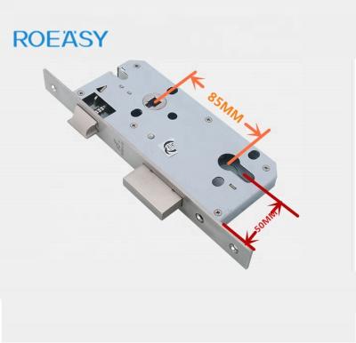 China ROEASY EN 50*85 Door Lock Mortise Lock Stainless Steel Europe Customization Body Lock Smart Body 5085# 8*8mm for sale