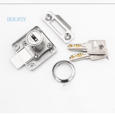 China High Quality Modern Furniture Hardware Roeasy Drawer Lock Wardrobe Locks For Drawer 138N-22 for sale