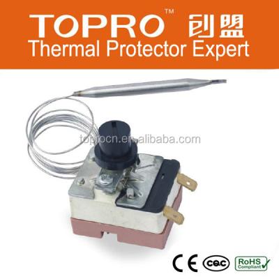 China Stainless Steel EGO 250V Type 110 Degree Celsius Thermostat Capillary Bulb With VDE CE ROHS 1 Meter Long for sale