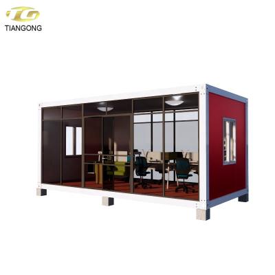 China Carport China Flat Pack Glass Container House Prefab Container House Commercial Glass Houses for sale