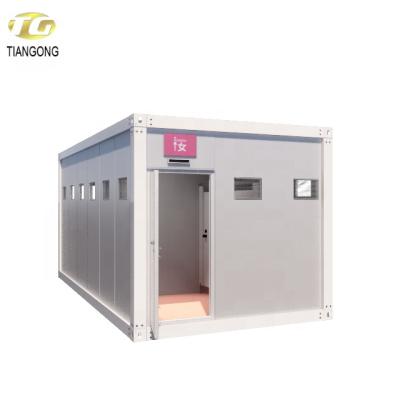 China Modern Cheap Price Storage Container 20ft Customized Toilet / Portable Toilet Container House for sale