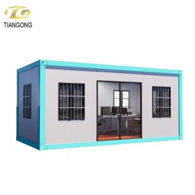 China Well-designed parking lot flat roof prefab house and best modular tiny prefab houses for sale