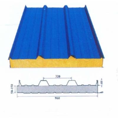 China Hotel Color EPS/Rock Wool Roof Steel Insulated Sandwich Panels Price for sale