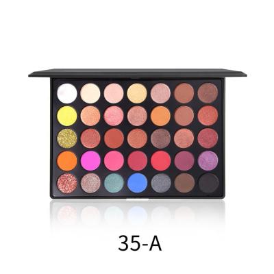 China Waterproof Wholesale High Pigment Makeup OEM Private Label 35 Color Eyeshadow Palette for sale