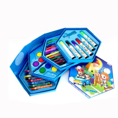 China 46pcs Cartoon Children Multilayer Painting Set School Art Set PAT for sale