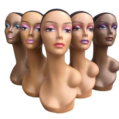 China European Wig Head Mannequin Head Realistic Hat Scarf Display Props Display Mannequin Beauty Mannequin Head for sale