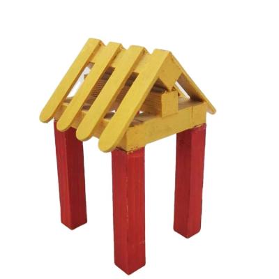 China Wholesale Eco-friendly Material Kids Stem Educational Toy Diy Assemble Kokutei Wooden House Toys for sale