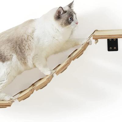 China Viable Hot Sales Cat Tree Wall Deck Cat Hammock and Wooden Cat Wall Deck Furniture for Climbing for sale