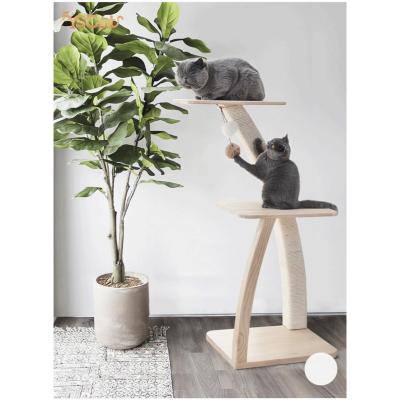 China Best viable selling high quality modern luxury wooden cat tree 170 large xxl for sale