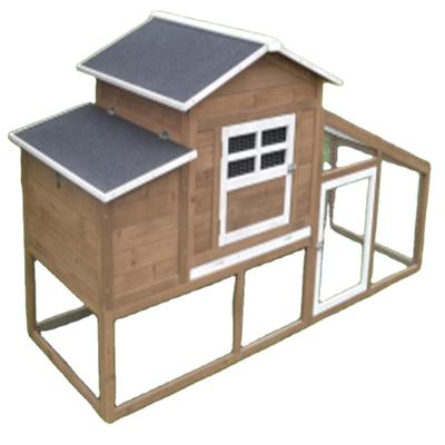 中国 Breathable Wooden Bunny Rabbit Hutch Chicken Cage with Removable Ventilation Door Tray House Chicken Laying Box and Ramp Garden Backyard Pet 販売のため