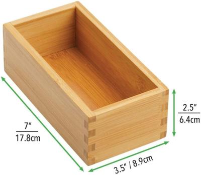 Chine Europe Eco-friendly Universal Office Cabinet Drawer Box Organizer Bamboo Tray Bin à vendre