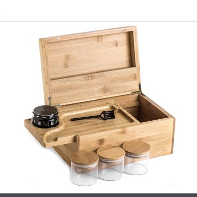 Китай Customized Customized Hot Selling Bamboo Stash Boxes With Rolling Tray OEM Cigar Boxes In Bulk продается