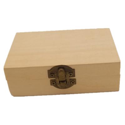 China Japan Customized Unfinished Rectangular Wooden Gift Box Best Selling Wooden Storage Box for sale