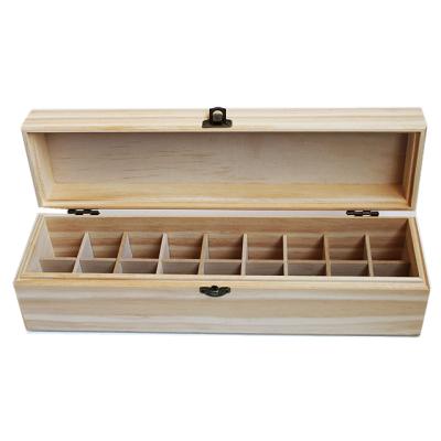 China Europe Wholesale Open Finish Natural Paulownia Oil Storage Wooden Essential Gift Box for sale