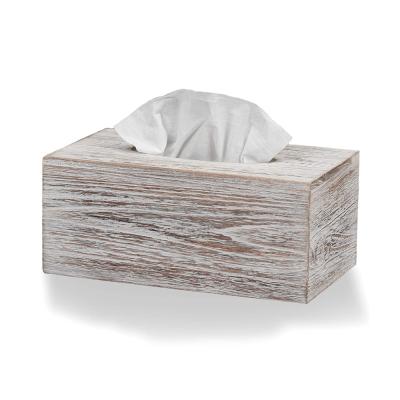 China Multifunctional Wholesale High Quality Natural Eco-friendly Rectangular Bamboo Wooden Tissue Box for sale