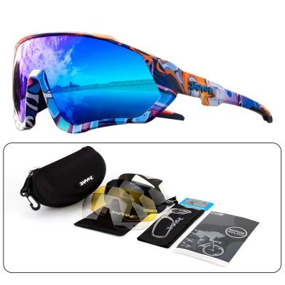 China Kapvoe Waterproof Men Women Cycling Sunglasses MTB Bicycle Glass Eyewear Polarized Cycling Sports Increasing Riding Glasses for sale