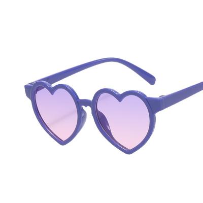 China 2023 New Children's Heart Cartoon Heart Sunflower Fruit Rabbit Ears Sunglasses Girls Boy's Outdoor Round UV400 Sun Glasses for sale