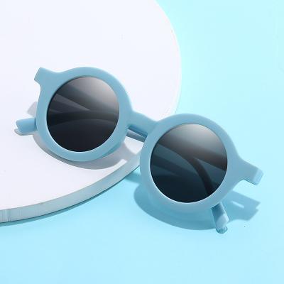 China Fashion Sunglasses Children Color Light Round PC Frame Cute Small Face Sunglasses for sale