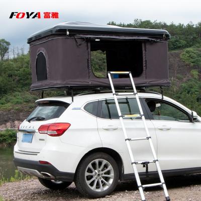 China UV-Resistant ABS Hard Shell Auto Open Material Car Foldable Roof Top Traveling Tent With Free Ladder for sale