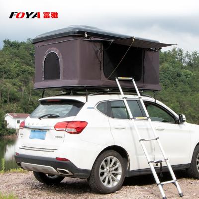 China wholesale color UV-resistant 2 person outdoor camping hardtop ultra cheap waterproof car straight roof top tent for sale