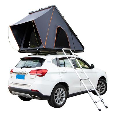 China Extended Type OEM Customized Aluminum Car Shell Triangle Top Roof Top Tent Auto Opening Hard Top Tent for sale