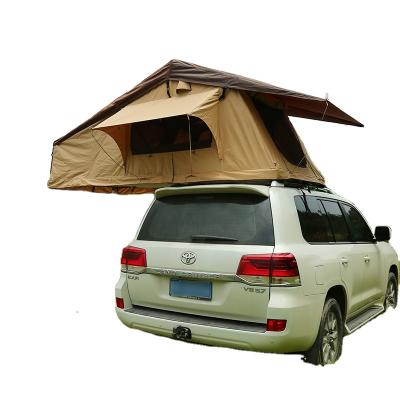 China UV-Resistant Extended Shell Soft Top Roof Tent Long Large Design Family Tent 3-4 Person Trailer Camper Tent for sale