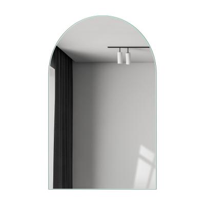 China Modern Home Decor Explosion Proof High Quality Frameless Arch Mirror For Bathroom for sale