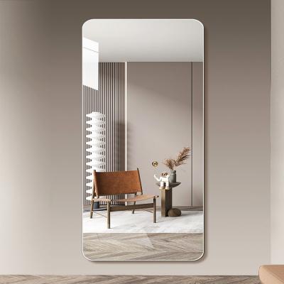 China Custom Frameless Beveled Large Long Hang Wall Mirror Rectangular Integral Espejo Frameless for sale