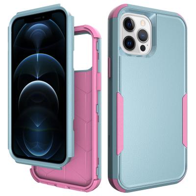 China Anti-fall Heavy Duty Full Cover Cell Phone Cover Shockproof Case For iPhone 12 pro 13 max for sale