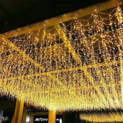 China Five-pointed starry string star lamp curtains led wedding star lights flashing lights decoration ice strip lights for sale