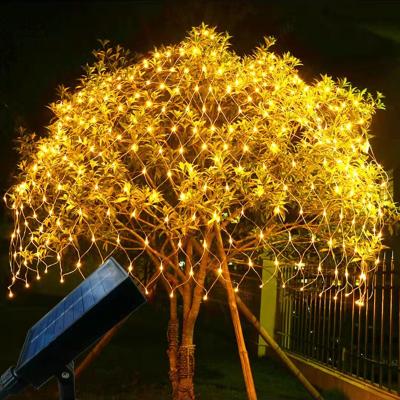 China Halloween LED Landscape Net Light Outdoor Xmas Park Net Lamp Solar Decorative String Lights for sale