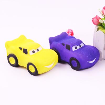 China Wholesale Novelty explosive squishy PU rebound simulation cartoon sports car slow foaming decompression pinch and drive children's toys for sale